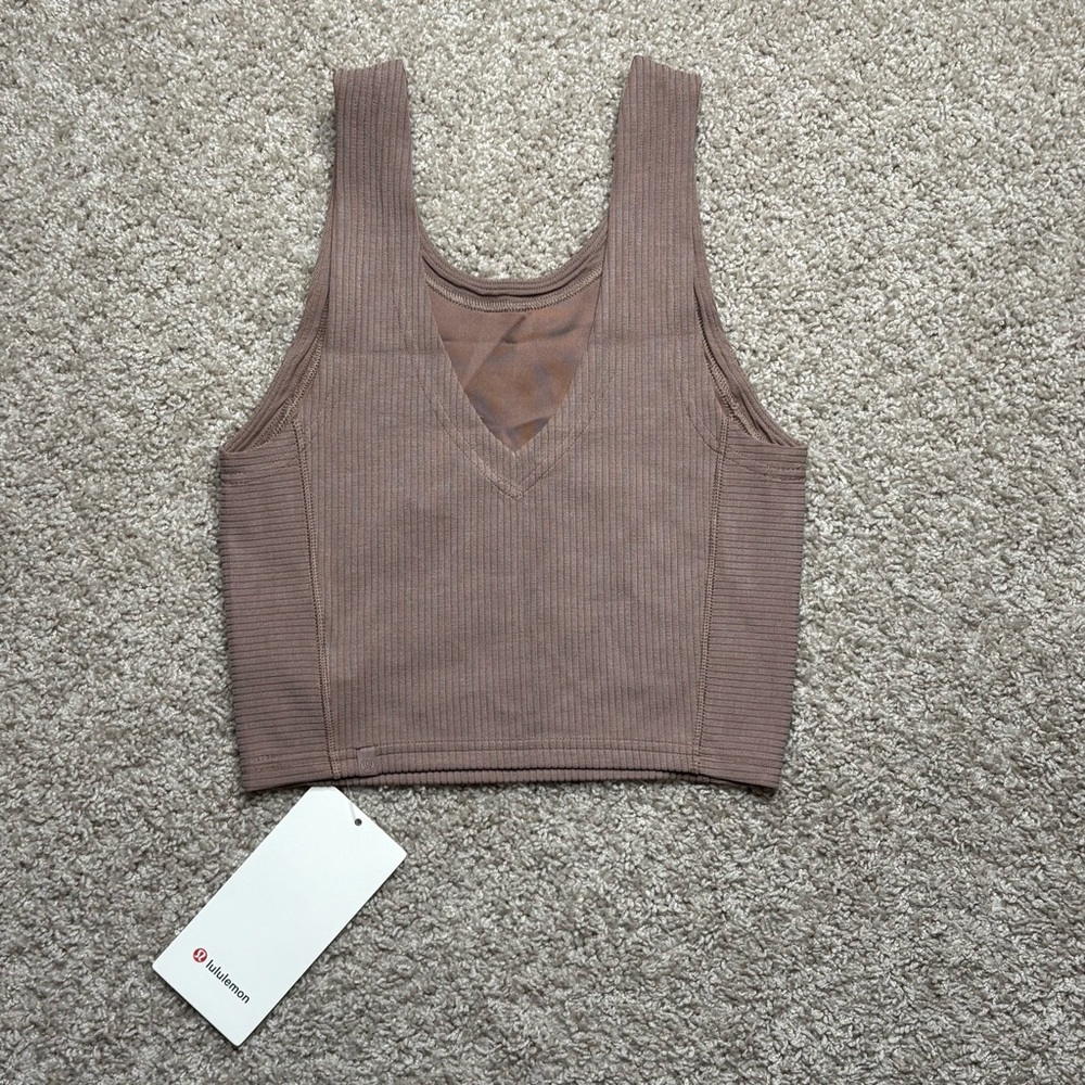 Lululemon Ribbed Softstreme Cropped Tank Top - Picture 2 of 5
